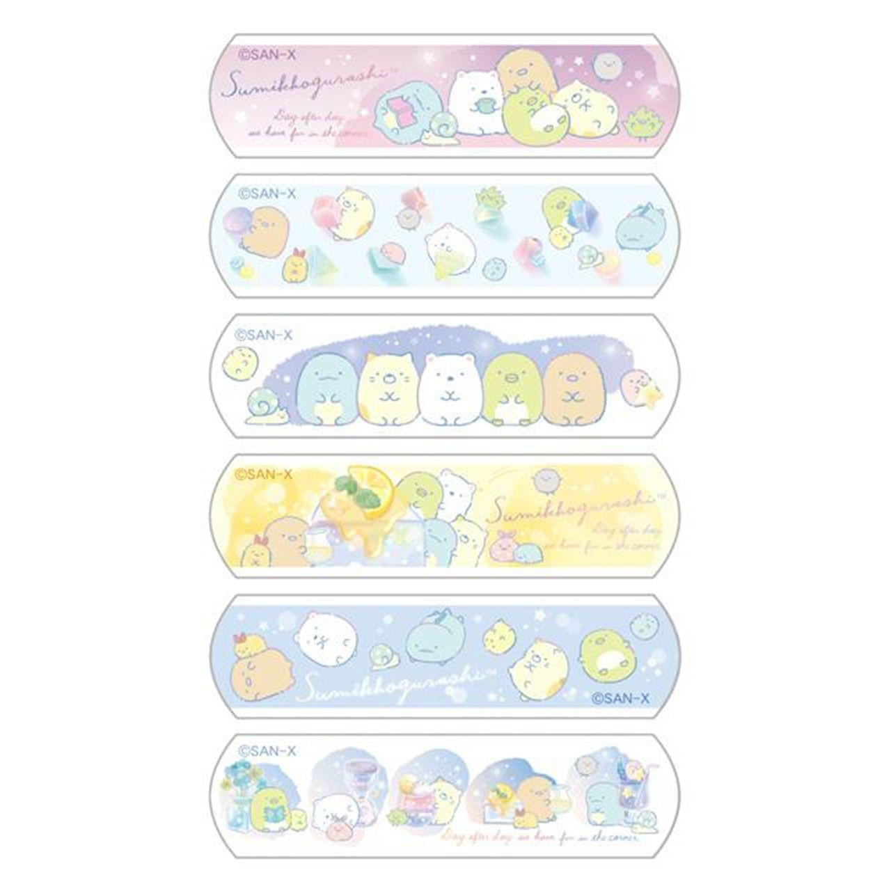 Sumikko gurashi｜Gradient Glass Boxed Adhesive Bandage｜12 sheets