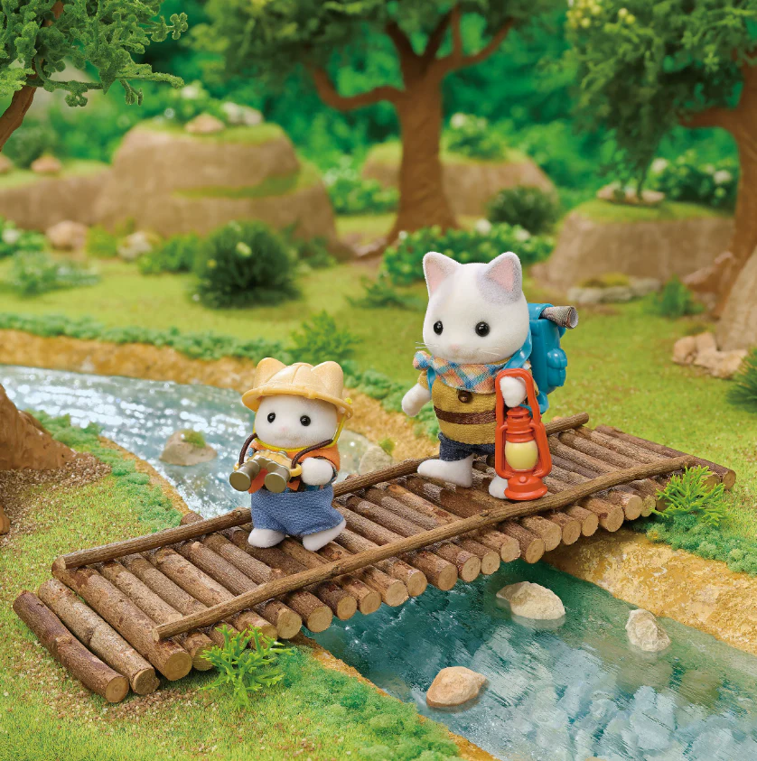 SylvanianFamilies森贝儿家族｜Exciting Exploration Set -Latte Cat Brother &amp; Baby拿铁猫弟弟和宝宝探险队套组5763