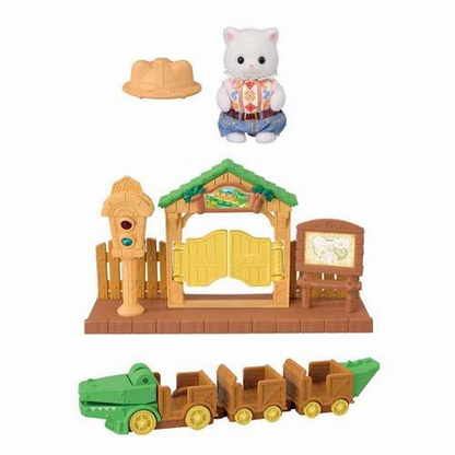 SylvanianFamilies｜Crocodile Train Doll Set