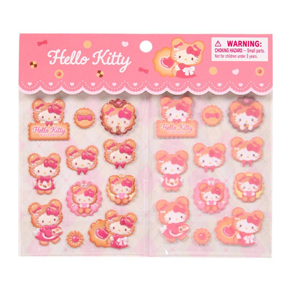 Sanrio｜Cookie Fluffy Bear Sticker Set｜17.5×0.2×15cm approx.
