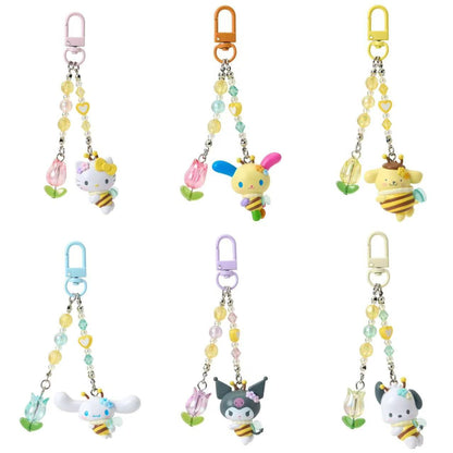 Sanrio｜Flower-Loving Hachi Keychain/Keyring｜40 x 20 x 80mm approx.