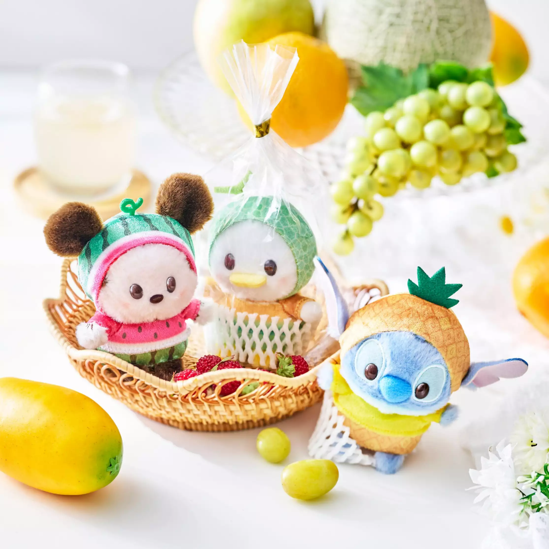 Disney｜Summer Fruits mini Plush Dolls/Plush Toy｜21×13×8cm approx.