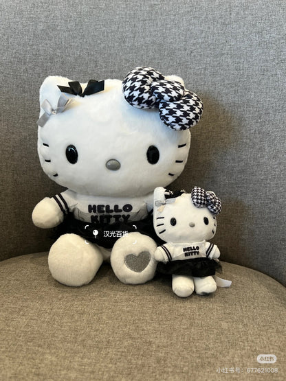 Sanrio三丽鸥｜Plush Toy Monotone黑白印象千鸟格系列可爱角色毛绒玩偶/公仔｜约17×12×22cm