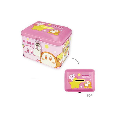 Kirby｜Kirby &amp; Waddle Dee Can Piggy Bank with Lock Case｜H84 x W113 x D83mm approx.