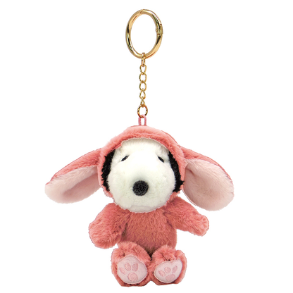 Snoopy｜Peanuts Lop-Eared Bunny Series Mascot Holder /Plush Keychain｜120x120x75mm approx.