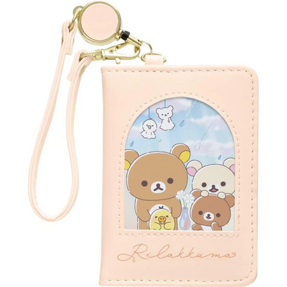 Rilakkuma｜Rainy Day to Sunny Pass Case Card Holder &amp; Reel｜110×80mm approx.