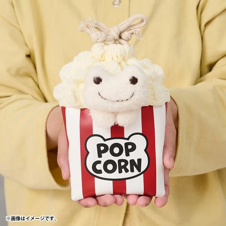 Pickles the Frog｜Always Cinema Popcorn Drawstring Pouch｜H19×W17×D2.5cm approx.