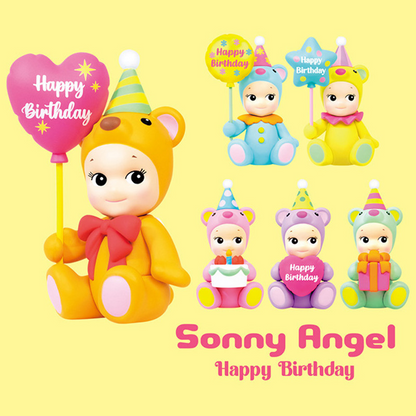 Sonny Angel｜ Happy Birthday Bear mystery bag/blind box/All 6 types｜1pcs