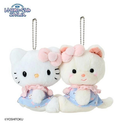 Sanrio｜Hello Kitty Yoshitoku Retro Collection Mascot Holder Set｜17.4 x 12.4 x 6.8cm approx.