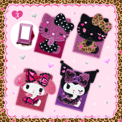 Sanrio｜Maximum Gyaru Style Folding Mirror｜W12×D2×H15.5cm approx.