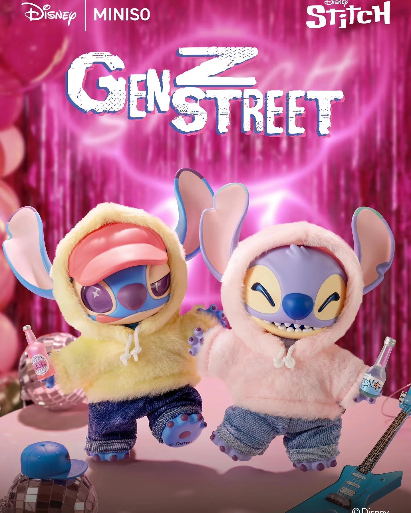 Disney Stitch Genz Series vinyl Doll Keychain Blind Box