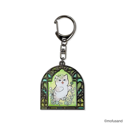 Mofusand｜Stained Glass Keychain/Keyring｜96×45mm approx.
