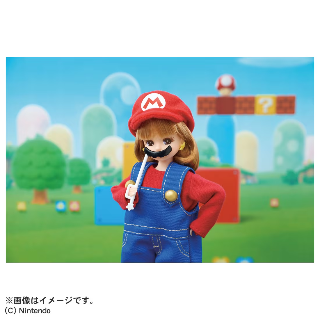 【limit 1】Licca｜Super Mario Licca-chan Mario Doll｜W125×H265×D42mm approx.