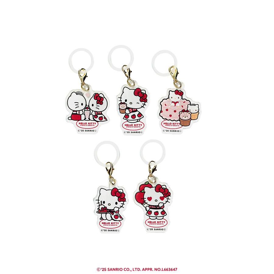 Sanrio｜Apple Diner SURPRIZE Trading Heart Keychain mystery bag/blind box/All 5 types｜1pcs