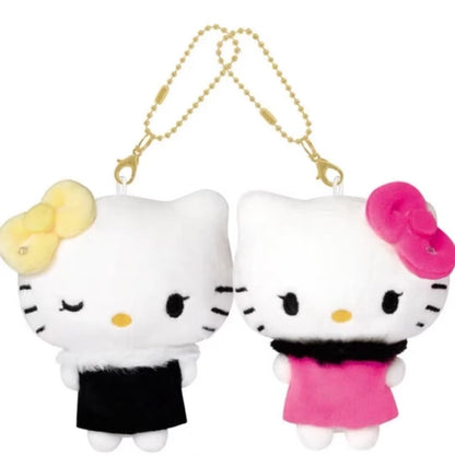 Sanrio｜Hello Kitty &amp; Mimmy Nico Mascot Holder /Plush Keychain｜170×130×55mm approx.