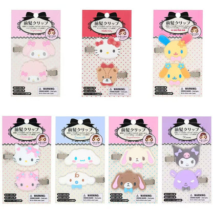 Sanrio｜Flocked Bangs Clip Set｜6×1.1×4cm approx.