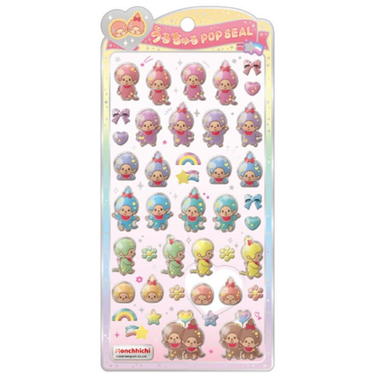 【limit 2】Monchhichi｜ Crux Mouldy Pop Stickers｜H200 x W95 x D7mm approx.