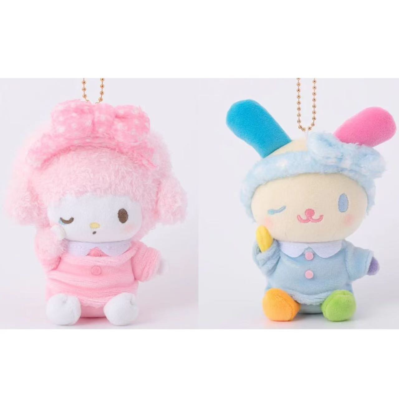 Sanrio｜Pyjama Party Mascot Holder /Plush Keychain｜H10cmapprox.