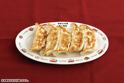 Rilakkuma轻松熊｜拉面店系列吃饺子图案陶瓷餐盘/饺子盘｜约H140×W230×D20mm