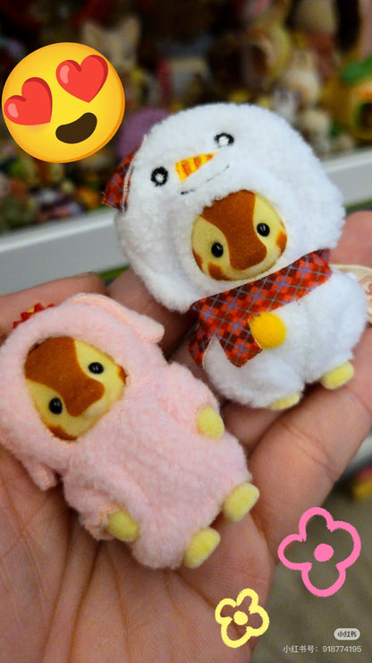 【limit 1】SylvanianFamilies｜Calico Critters Baby Deer Snowman Keychain