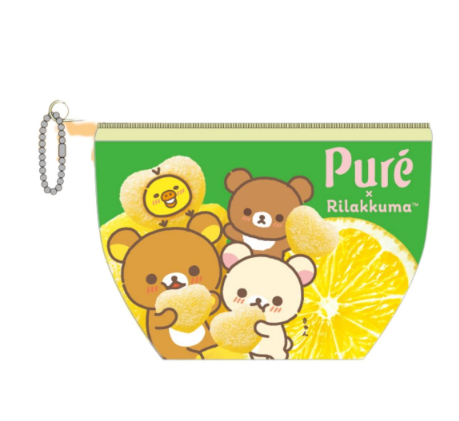 Rilakkuma｜Pure Gummy Mini pouch｜W10.5 x H8.5 x D4.5cm approx.