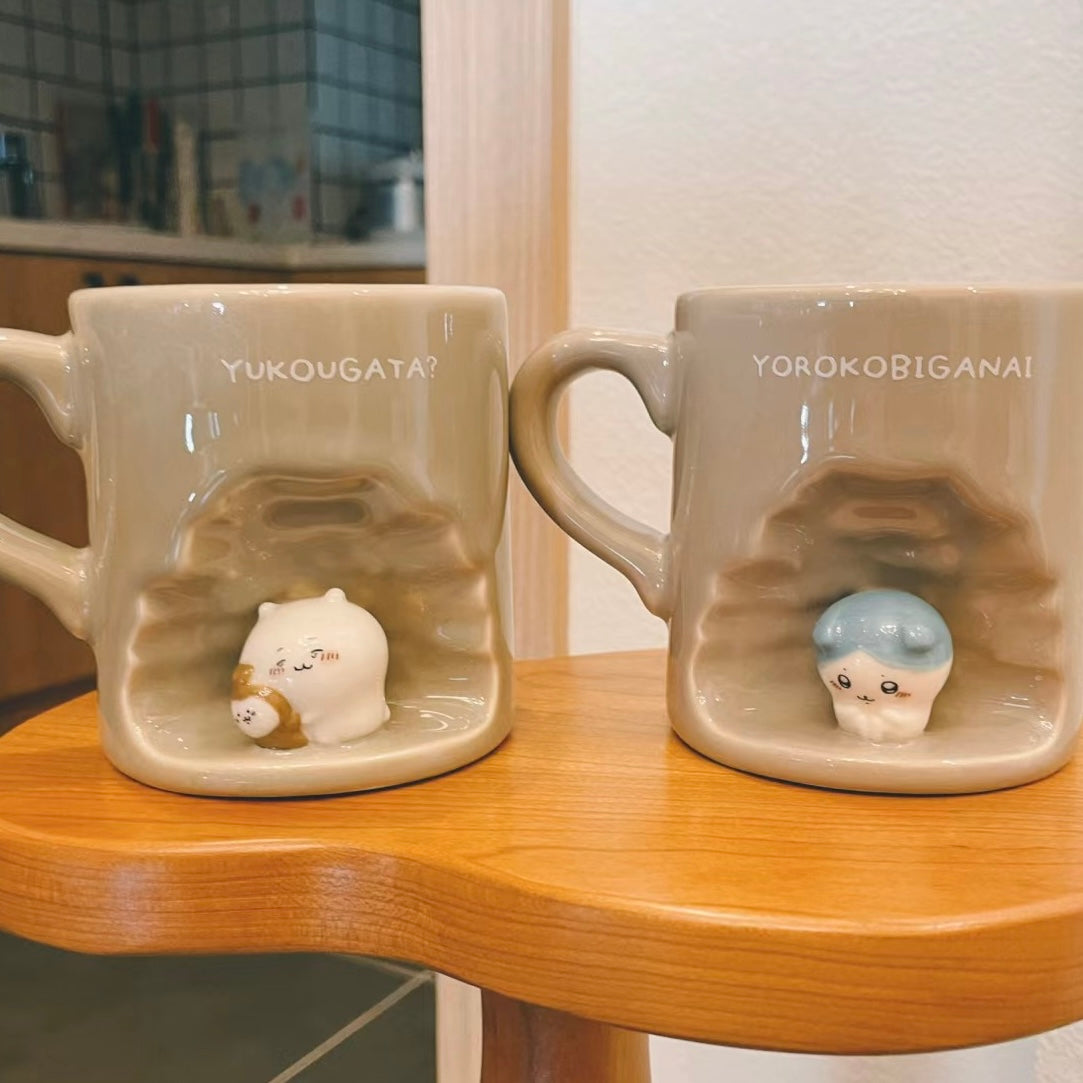 chiikawa|可爱洞穴马克杯/讨伐掉进洞里的小可怜|約H83×W113×D80mm
