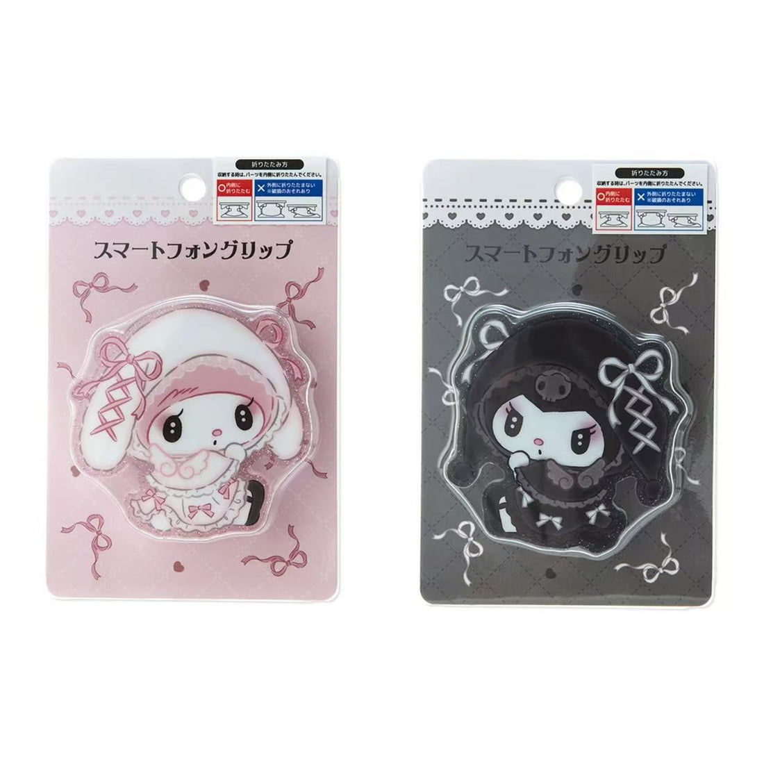 Sanrio｜Moonlit Melokuro Smartphone Grip|6.7×1.5×6.7cm approx.
