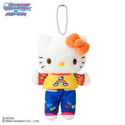 Hello kitty｜Pita T-Girl Mascot Holder /Plush Keychain｜ 9cm W x 6cm D x 14cm H approx.