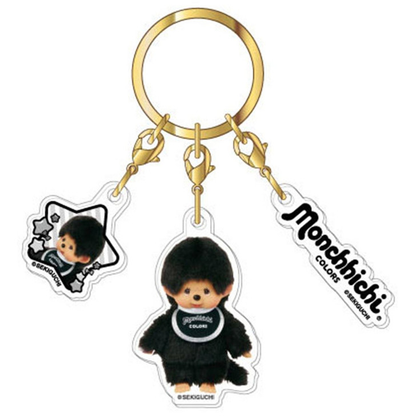 Monchhichi｜Acrylic Keychain 3 Charm｜33×52×3mm approx.