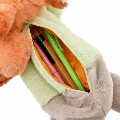 Disney迪士尼｜Fluffy Plush Pen Case - Zootopia / Nick Wilde疯狂动物城巨好摸/趴趴大容量笔袋/收纳袋｜約11×17×30cm