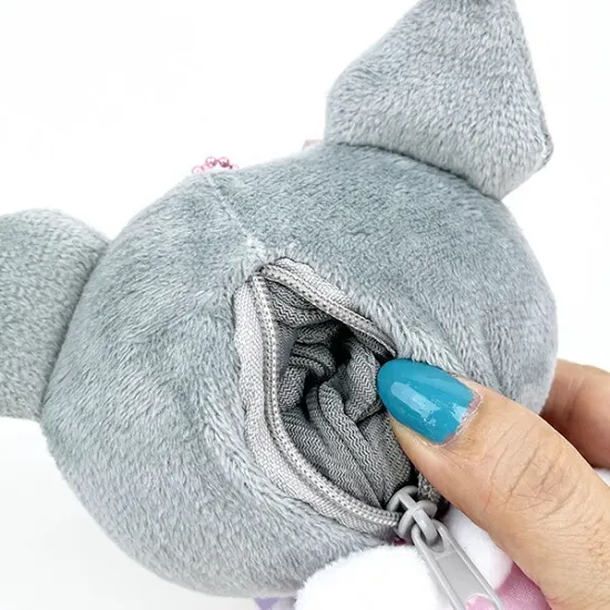 Sanrio三丽鸥｜keychain pouch 天使爱神系列挂件/背面带小拉链包｜约14cm x 13cm x 4cm
