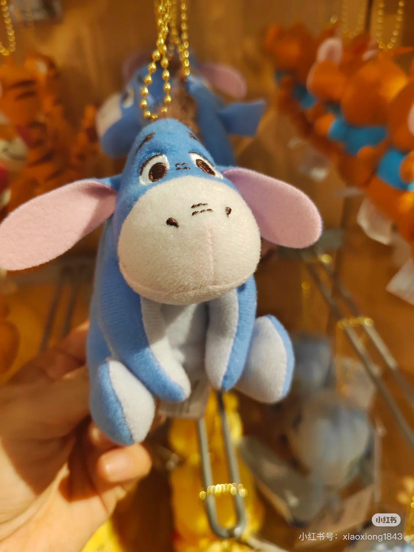 Disney迪士尼｜Fluffy Plush Keychain经典基础款可爱角色迷你毛绒玩偶挂件/包挂｜ 约8.5×12×6(cm)