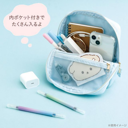 Ishiyowachan｜Square Cosmetic Pouch｜190×190×60mm approx.