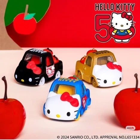 HelloKitty凯蒂猫｜Dream Tomica SP Hello Kitty 50th Anniversary多美卡合金车/卡通汽车/玩具