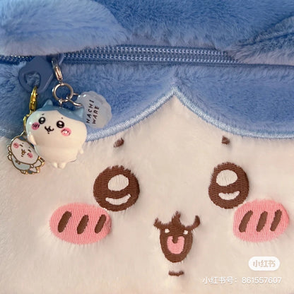 Chiikawa 吉伊卡哇｜新款拉链扣/可爱mini角色吊饰/钥匙扣/3小只一组｜约 H26 x W21.5 x D20mm