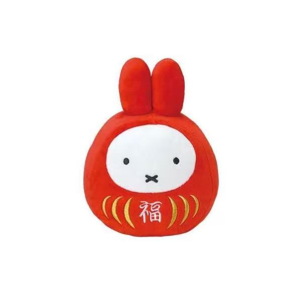 Miffy｜Red Lucky Daruma Plush Dolls/Plush Toy｜H20×W14×D12cm approx.