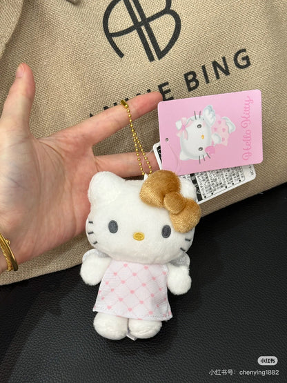 HelloKitty｜Sanrio 50th Anniversary Collection Standard Angel Mascot Holder /Plush Keychain｜ 85x100x45mm approx.