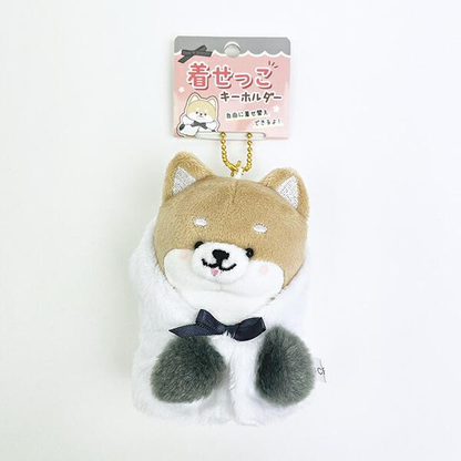 Nico Nui｜Dress-up Mascot Holder /Plush Keychain｜10cm x 6cm x 6.5cm approx.