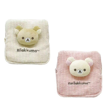 Rilakkuma｜Fluffy Mini Square Pouch｜130×130×30mm approx.