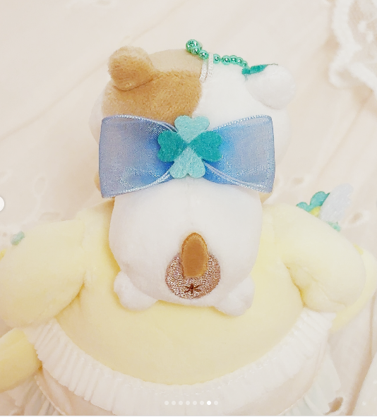 Sanrio｜Pompompurin good friend Mascot Holder /Plush Keychain