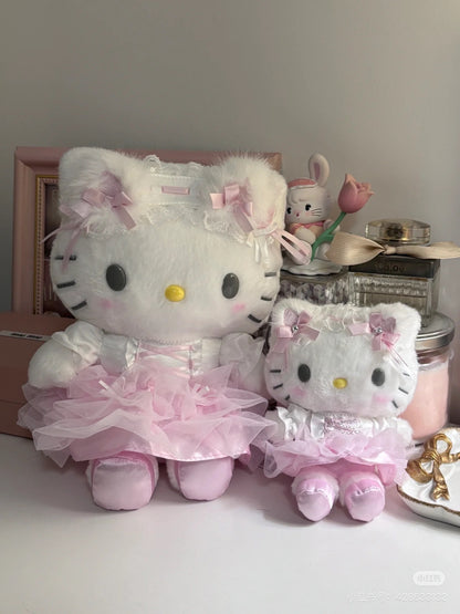【limit 1】Sanrio｜White Cat Ballerina Plush Dolls/Plush Toy｜W17 x D15 x H21cm approx.