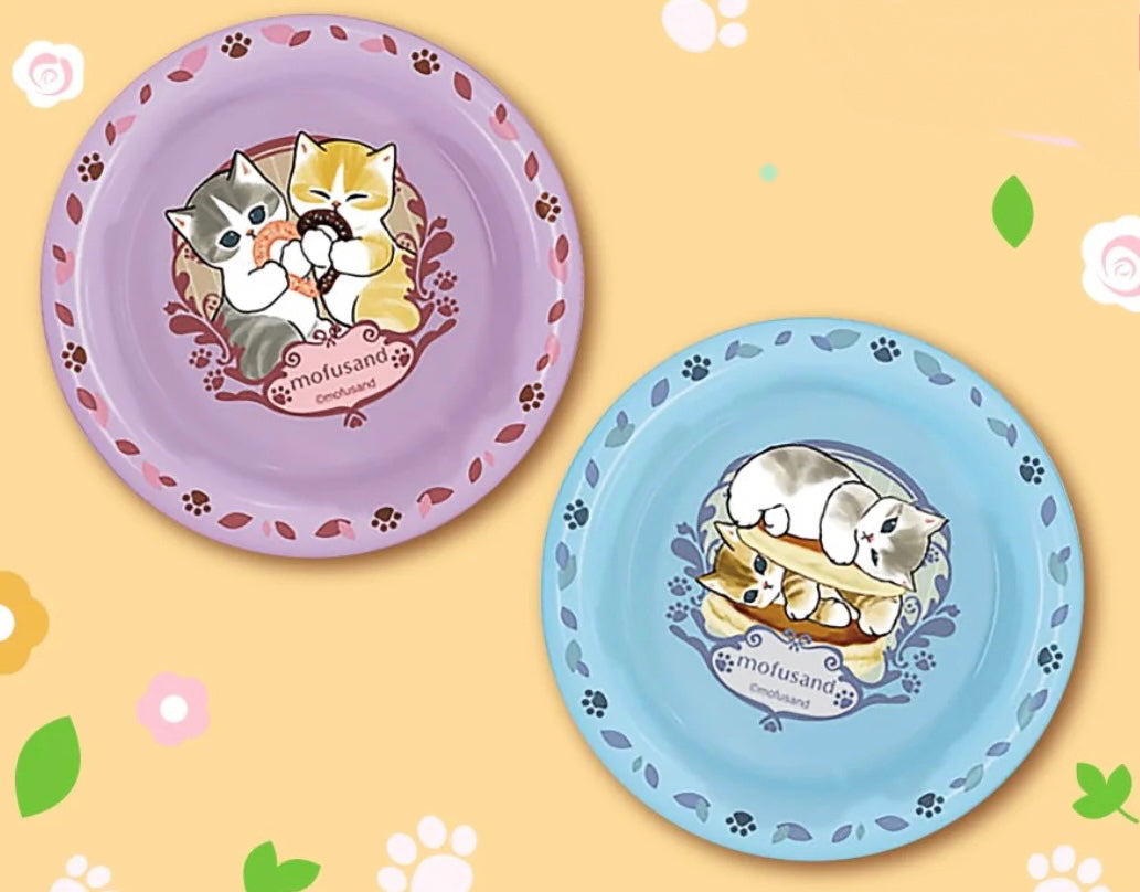 Mofusand｜Heart Bandai Candy Toys - Mofusand Tray Collection 2鲨鱼猫杯垫托盘收藏系列2食玩盲盒/全8种｜1枚入