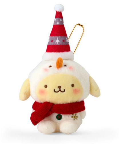 Sanrio三丽鸥｜Mascot Holder/ Christmas 2024圣诞限定可爱角色毛绒玩偶挂件/包挂｜约8.5×6.5×19cm