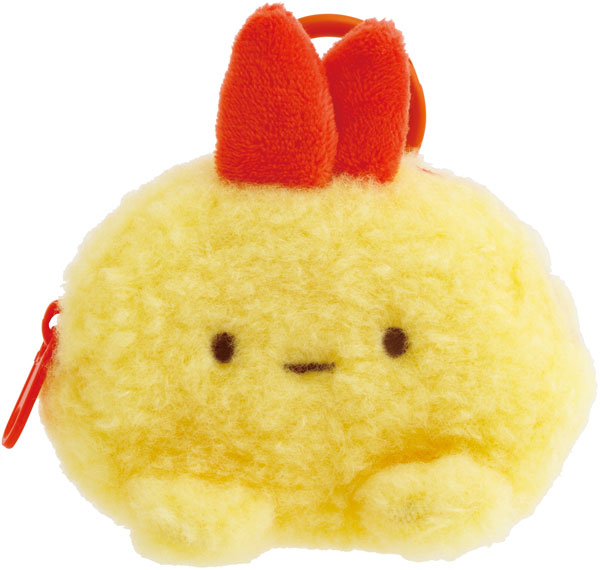 Sumikko gurashi｜Fluffy Face Mascot Mini Pouch with Carabiner｜ 60×75×30mm approx.