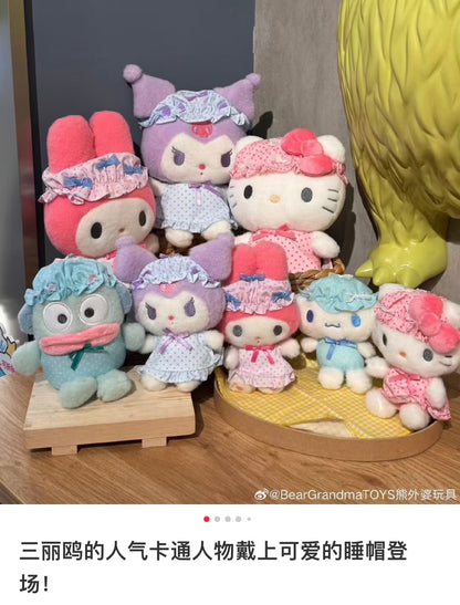 Sanrio｜Nightcap Ribbon Mascot Holder /Plush Keychain｜105×140×75mm approx.