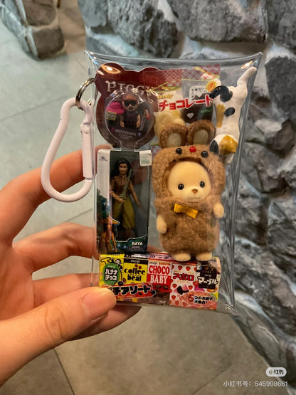 SylvanianFamilies森贝儿家族｜Baby Trio Mascot Costume动物睡衣变装三小只站宝套组