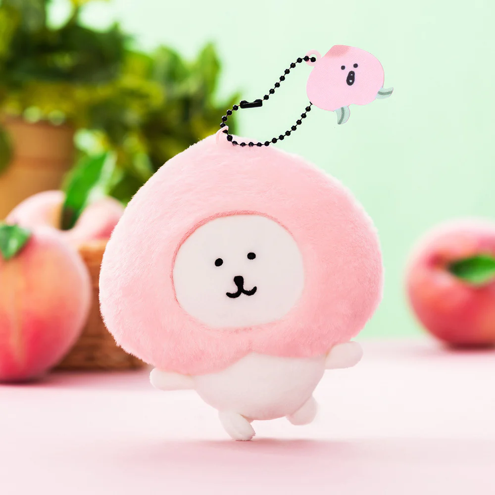 【limit 1】Nagano｜Characters Dance with peaches Mascot Holder /Plush Keychain｜H115×W105×D80mm approx.