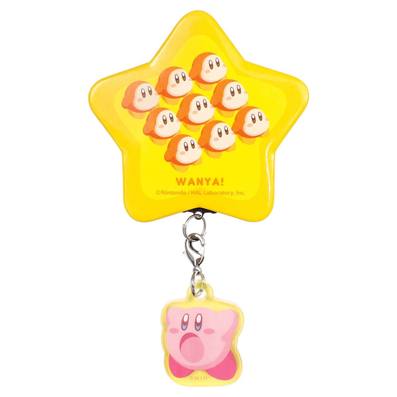 Kirby星之卡比｜ Can Badge - Kirby &amp; Waddle Dee 可爱角色吊饰星星徽章｜约60×110×5mm