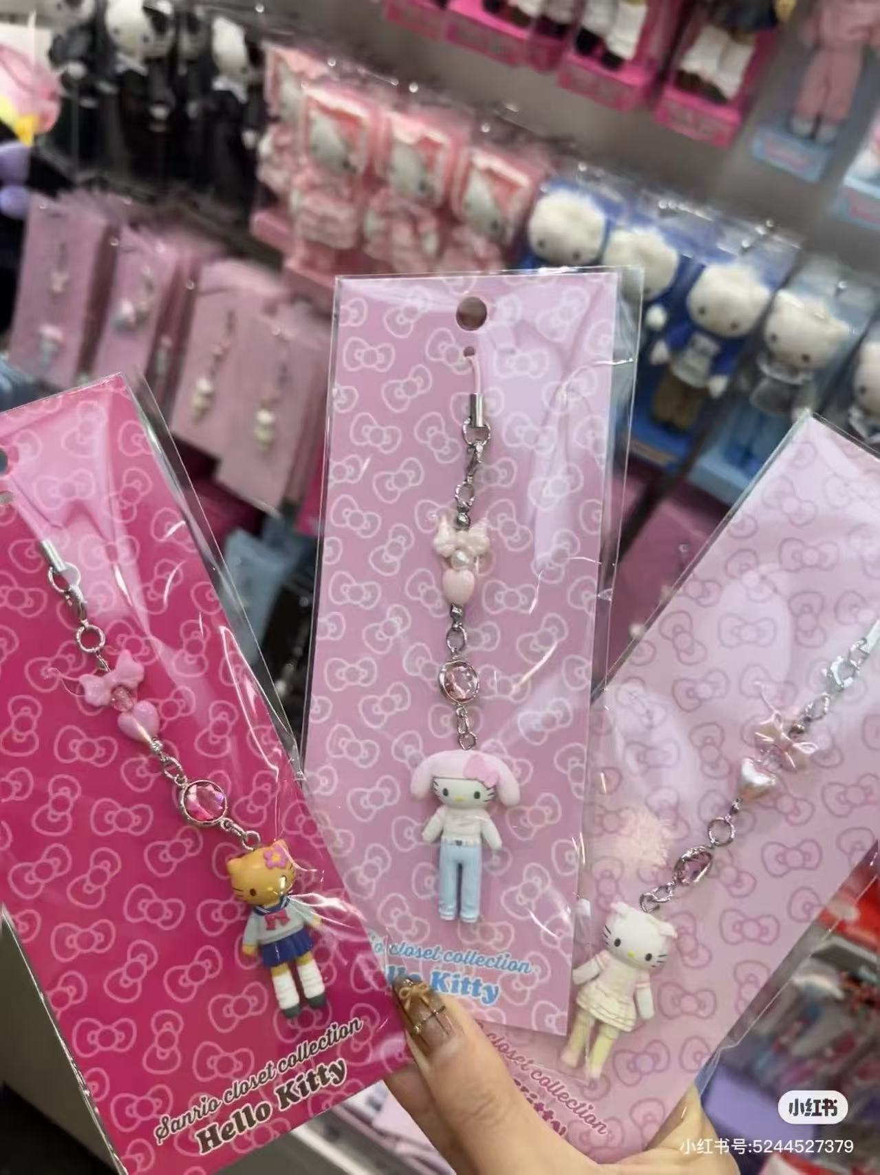 Hello Kitty｜Closet Collection Gal Style Phone Charm ｜2×1.2×4cm approx.