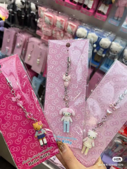 Hello Kitty｜Closet Collection Gal Style Phone Charm ｜2×1.2×4cm approx.